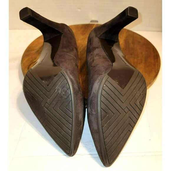 Antonio Melani Ohelo 100% Suede Leather Mid Pointed Toe Pumps Heels - Size 7M - Picture 7 of 9